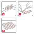Kép 3/3 - Leukoplast Leukosan Strip steril elasztikus sebzáró csík (9 db - 2 méret)