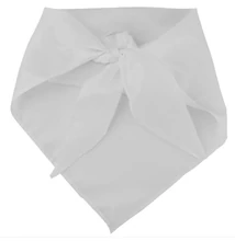 Háromszögkendő tű nélk, fehér, flísz (96x96x136cm, 1db, Hartmann)