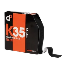d3 K35 - Kineziológiai tapasz - 5cm x 35m (fekete)