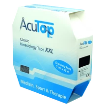 AcuTop Classic kineziológiai tapasz XXL (fekete) 5cm x 35m