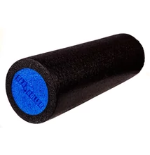 REA sima felületű SMR masszázshenger - fekete/kék (45cm)
