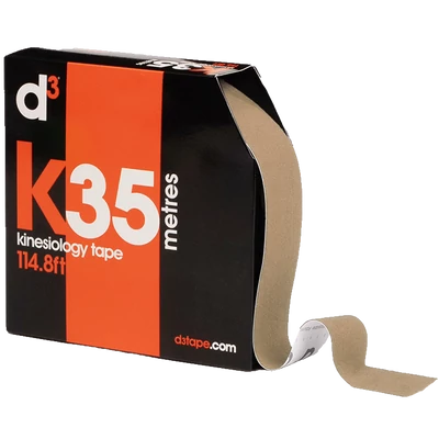 d3 K35 - Kineziológiai tapasz - 5cm x 35m (bézs)