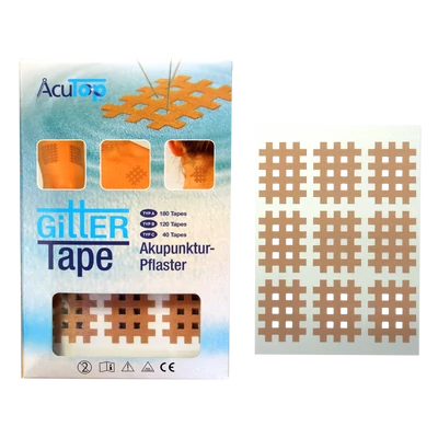 AcuTop Gitter Tape / Cross Tape "kis méret" - bézs (20ív/doboz)