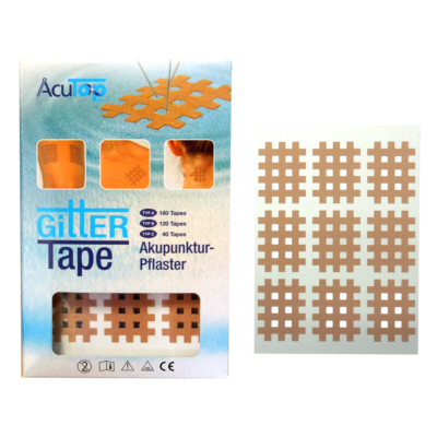AcuTop Gitter Tape / Cross Tape "kis méret" - bézs (20ív/doboz)