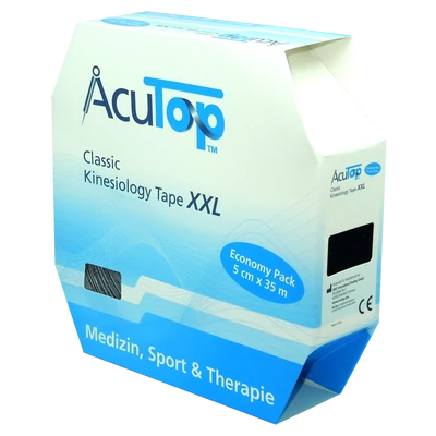 AcuTop Classic kineziológiai tapasz XXL (fekete) 5cm x 35m