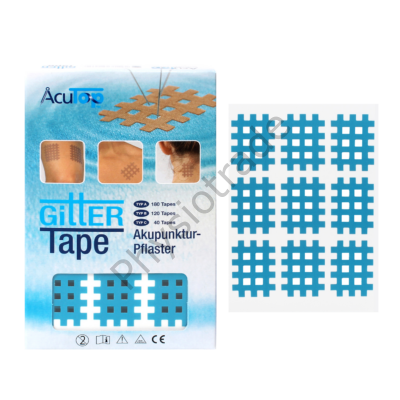 AcuTop Gitter Tape / Cross Tape "kis méret" - kék (20ív/doboz)