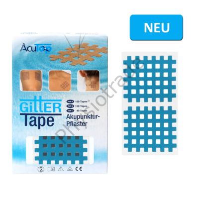 AcuTop Gitter Tape / Cross Tape "nagy méret" - kék (20ív/doboz)