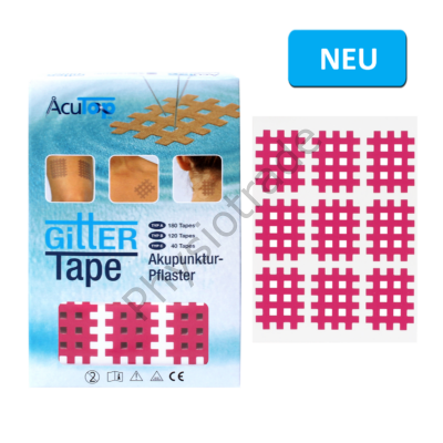 AcuTop Gitter Tape / Cross Tape "kis méret" - pink (20ív/doboz)