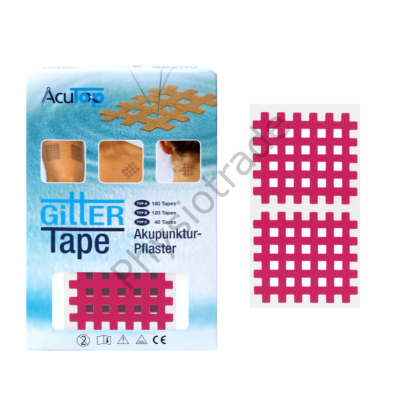 AcuTop Gitter Tape / Cross Tape "nagy méret" - pink (20ív/doboz)