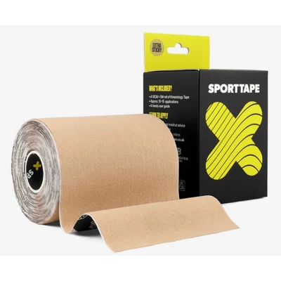 SPORTTAPE FLEX EXTRA - extra széles (bézs) 10cm x 5m