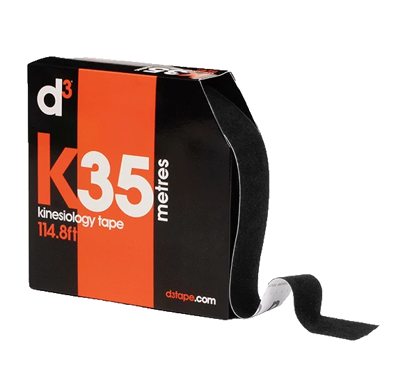 d3 K35 kineziológiai tapasz - 5cm x 35m (fekete)