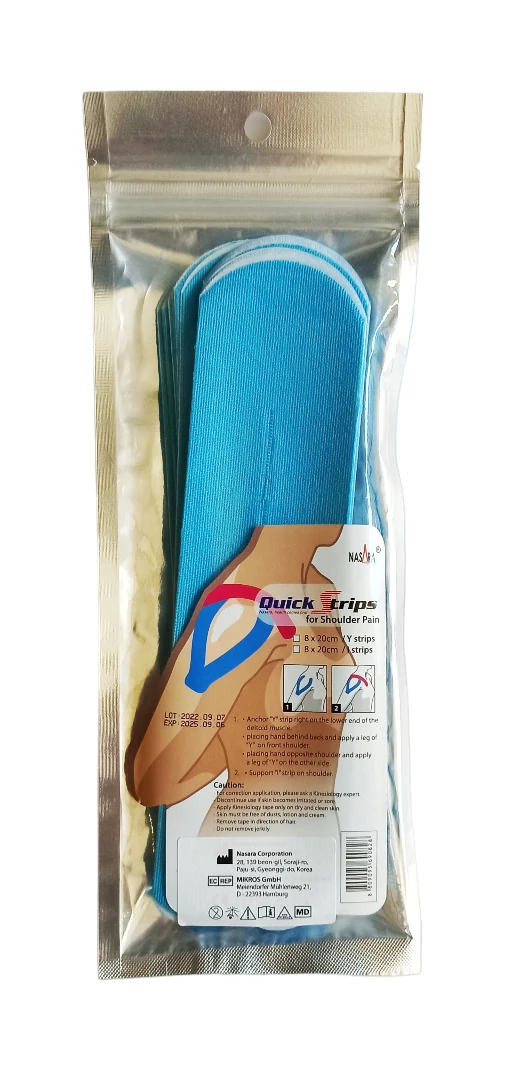 Nasara QuickStrips kineziológiai tape csomag vállfájdalomra